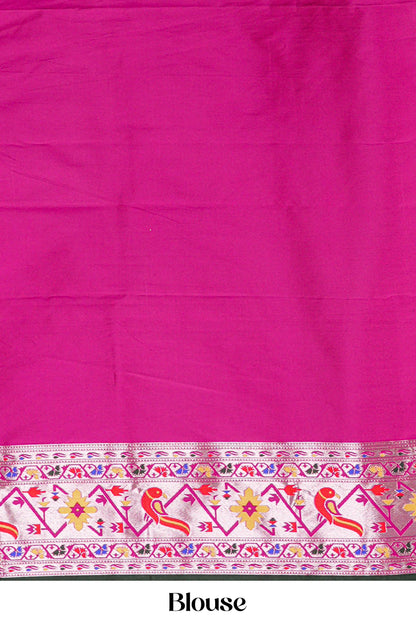Green art soft silk festive saree