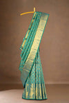 Green bridal pattu silk saree