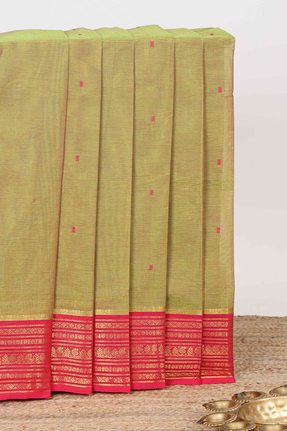Green butta chettinad cotton sarees