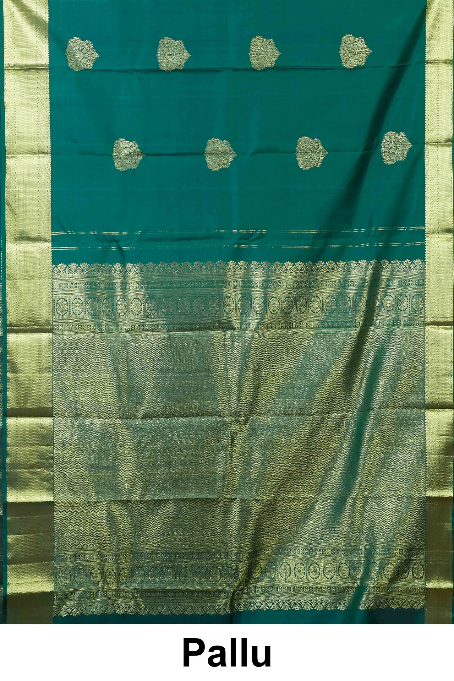 Green butta designer silk saree