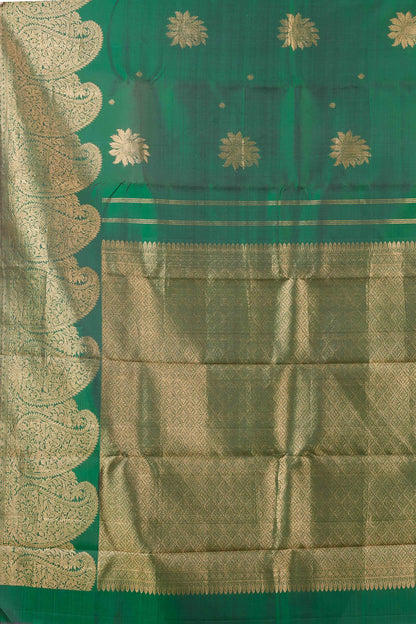 Green butta designer silk sarees