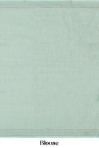 Green casual linen saree