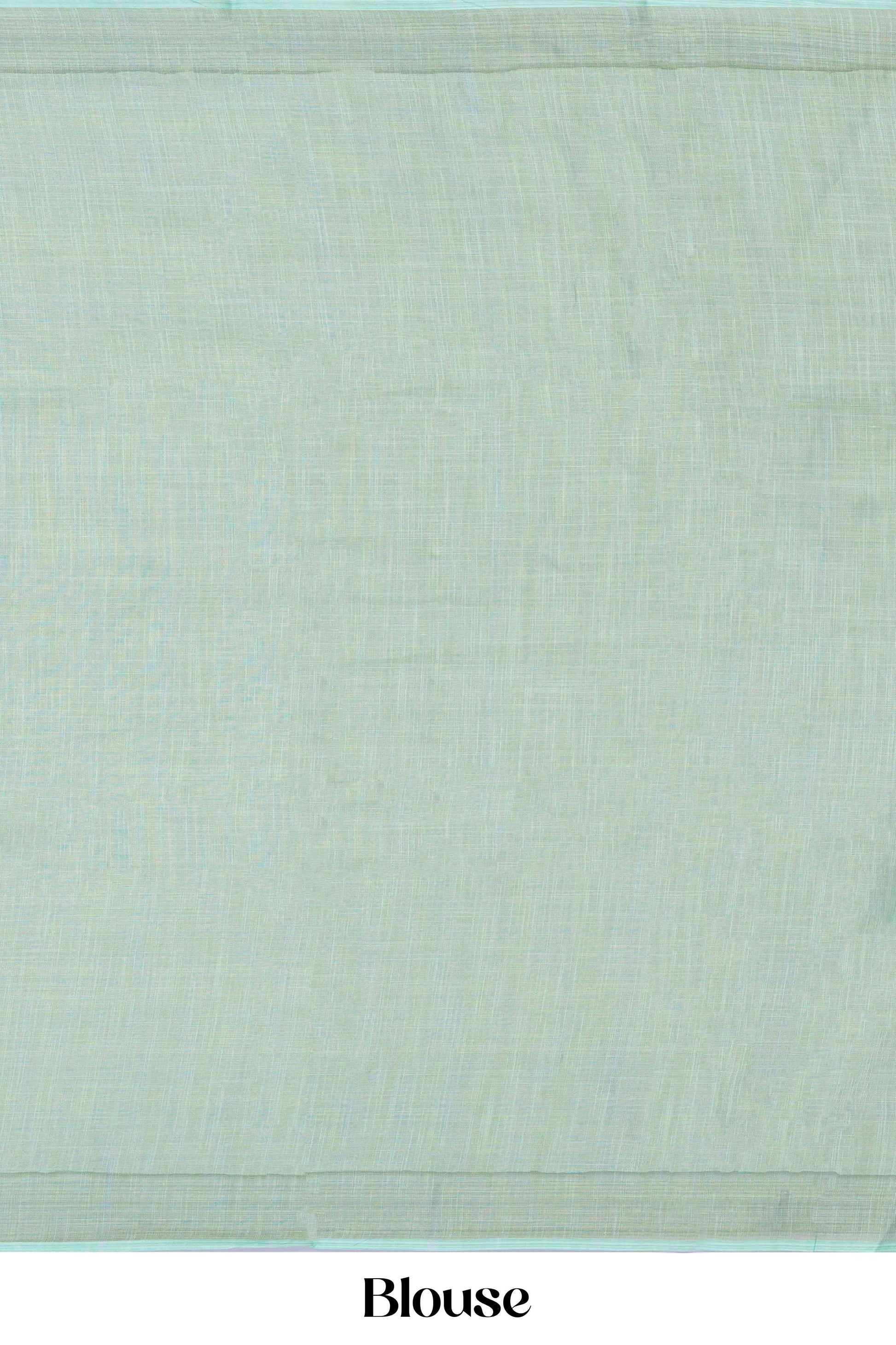 Green casual linen saree
