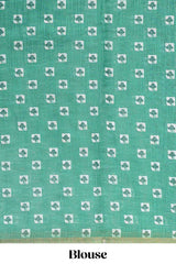 Green casual wear linen cotton saree