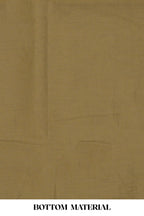 Green cotton designer dress material