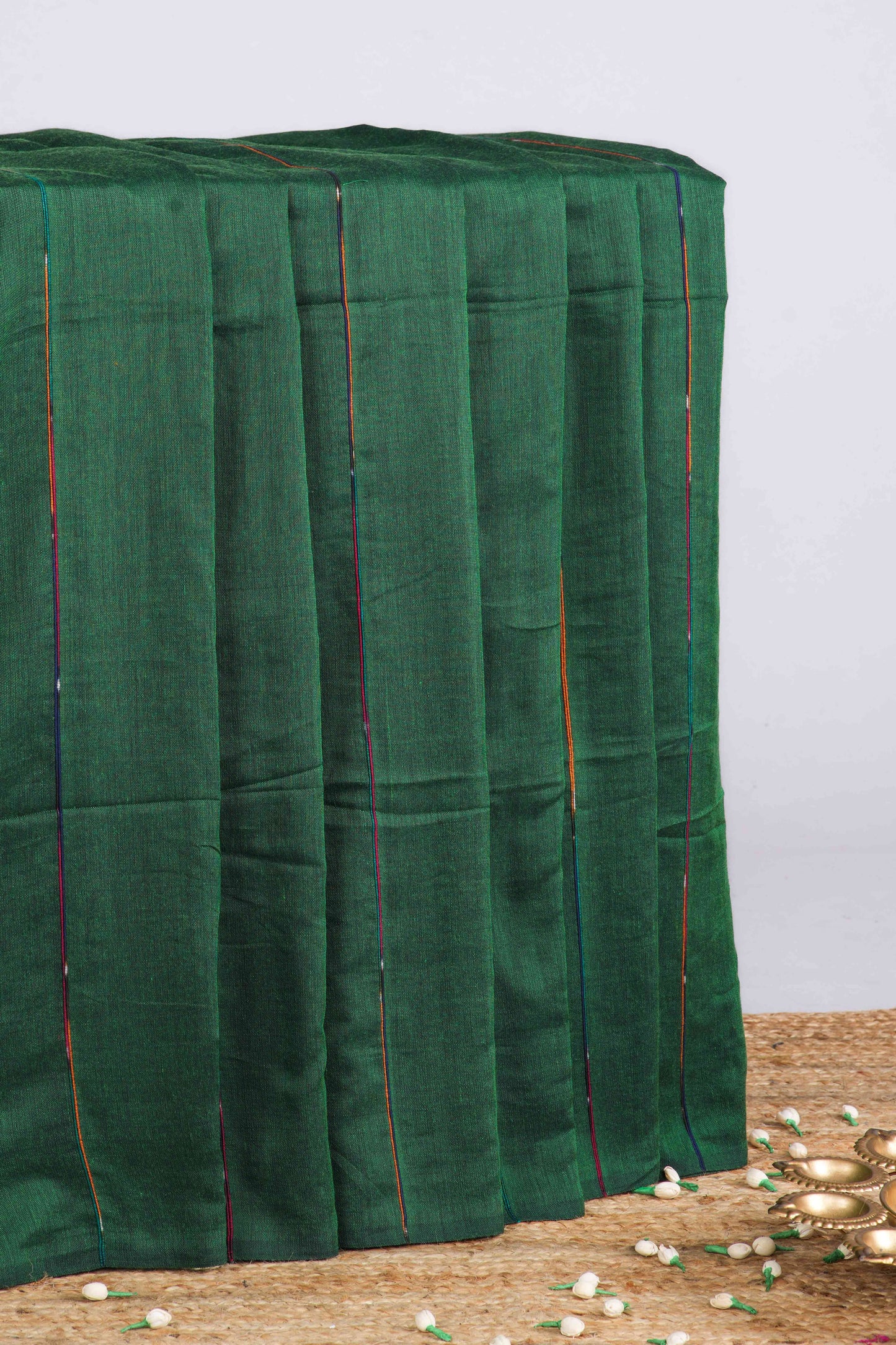Green cotton handloom weave