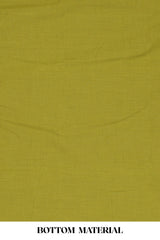 Green cotton silk traditional suit