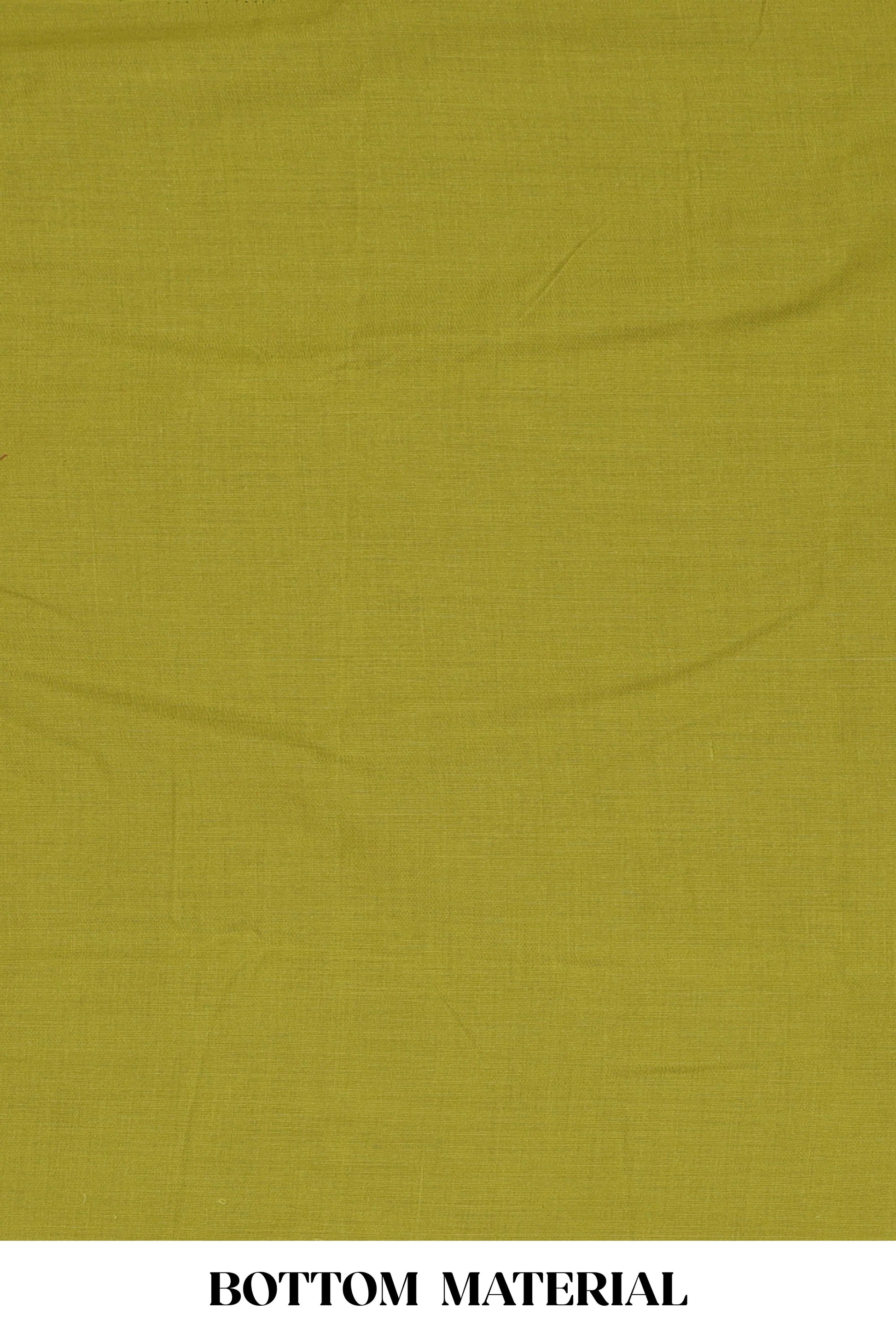 Green cotton silk traditional suit