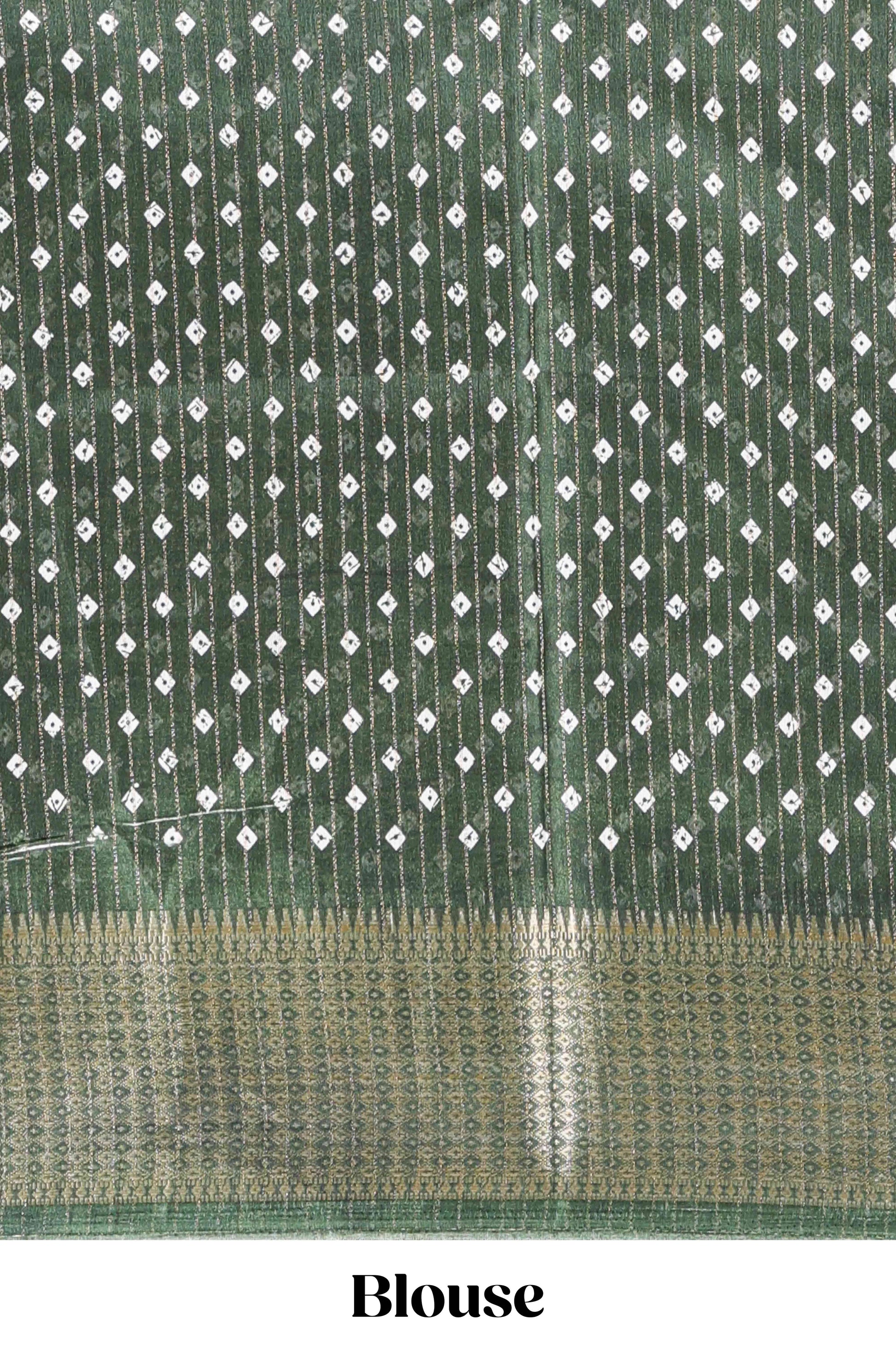 Green dola elegant saree