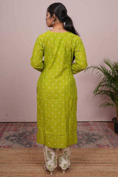 Green elegant ethnic suit wear