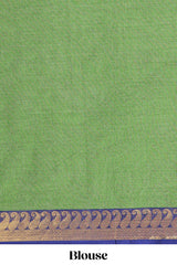 Green floral butta chettinad saree