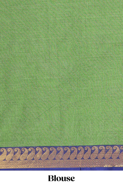 Green floral butta chettinad saree
