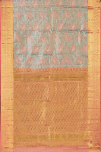 Green golden pallu saree