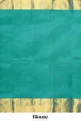 Green jacquard pattern silk saree