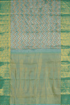 Green jacquard silks saree