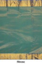 Green jacquard silks sares