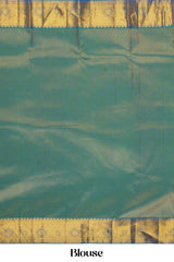 Green jacquard silks sares