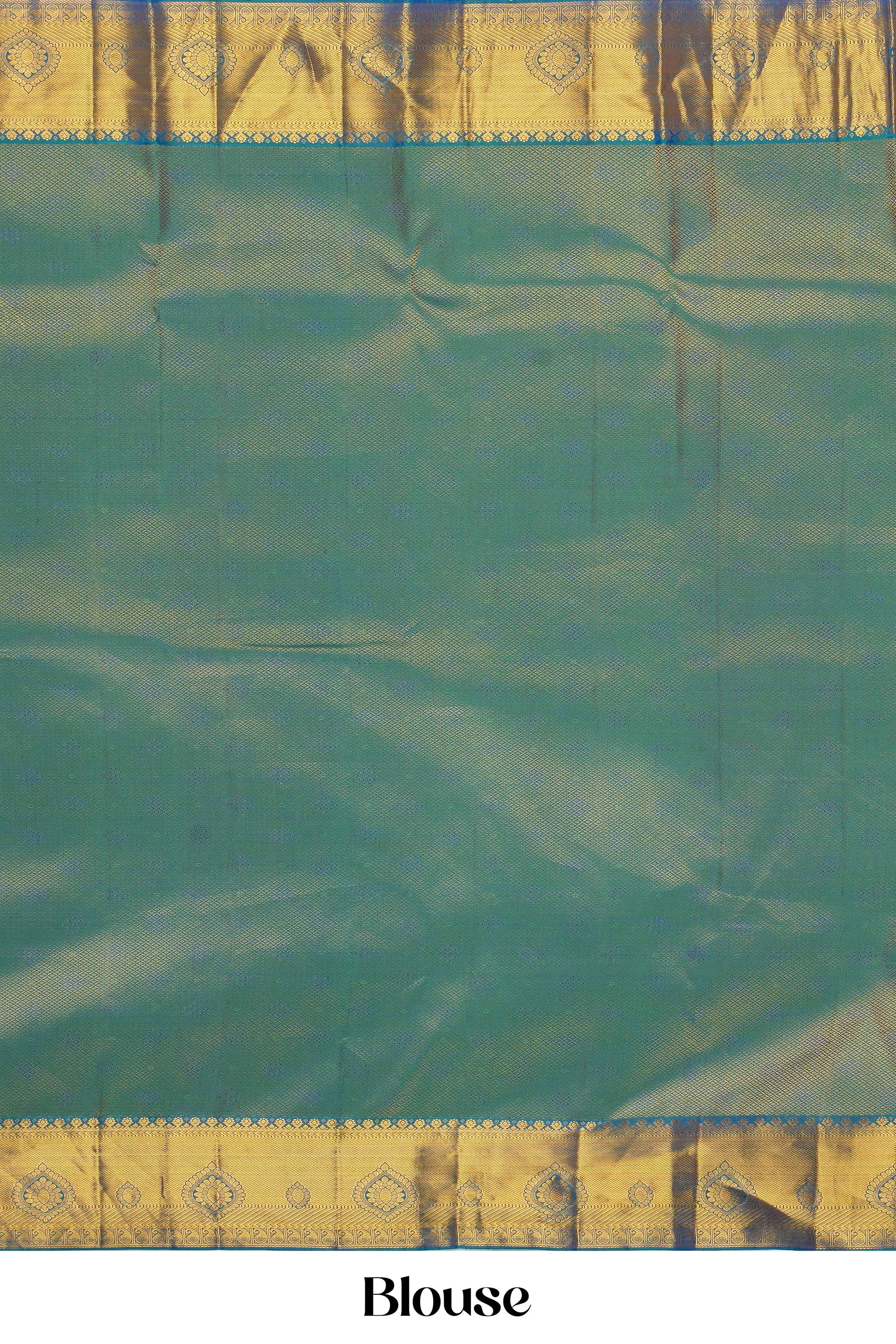 Green jacquard silks sares