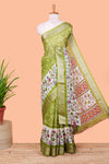 Green lightweight georgette fabric