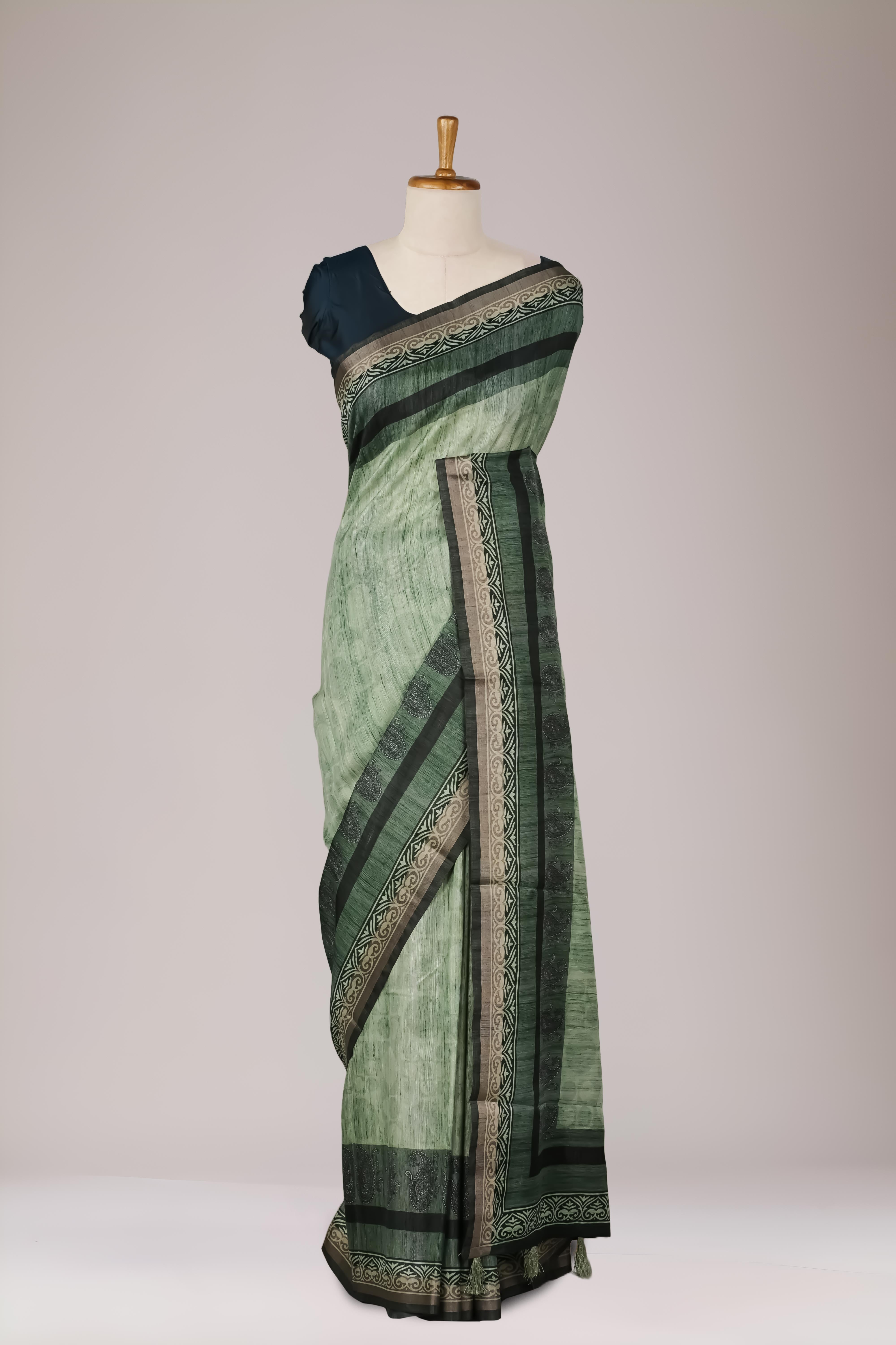 Green matka tussar