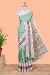 Green silk dola weave
