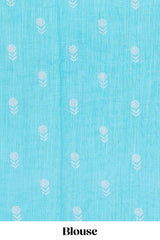 Green stylish linen saree