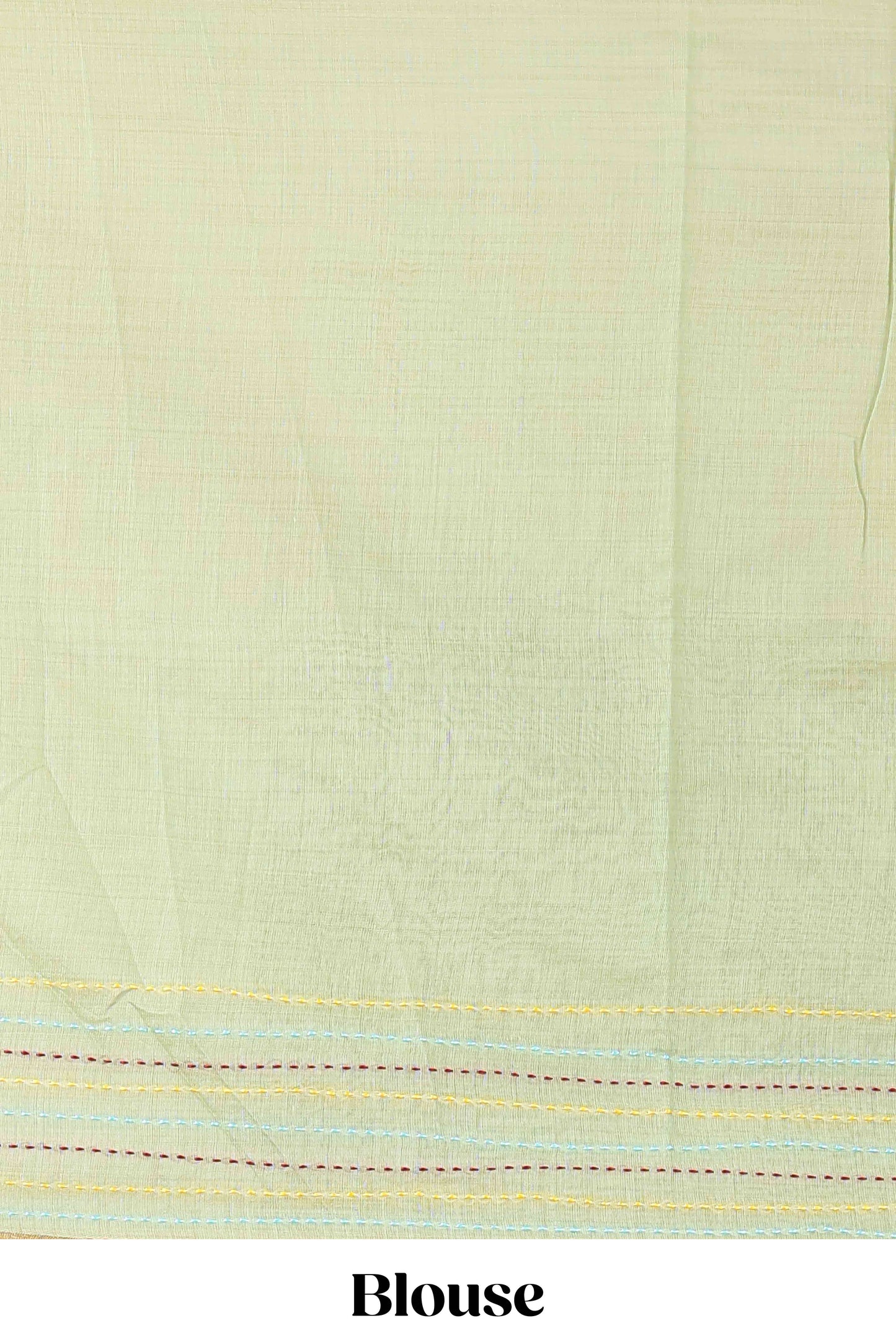 Green traditional chanderi saree warli motifs