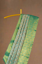Green traditional silk saree
