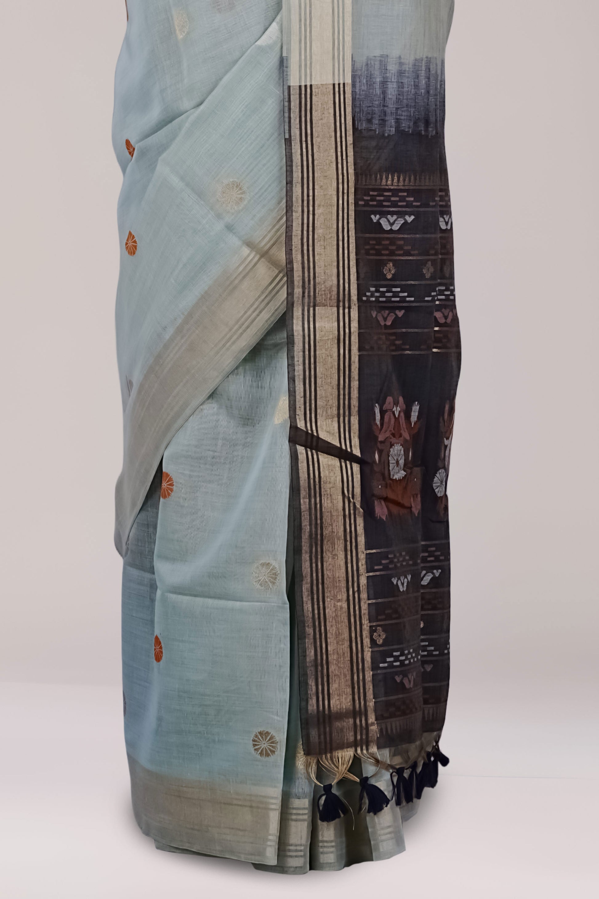 Green tussar silk texture