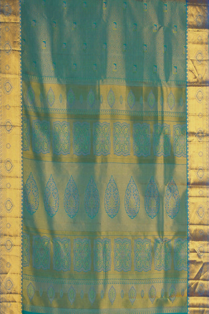 Green zari woven silk sarees
