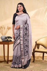 Grey Dola Silk