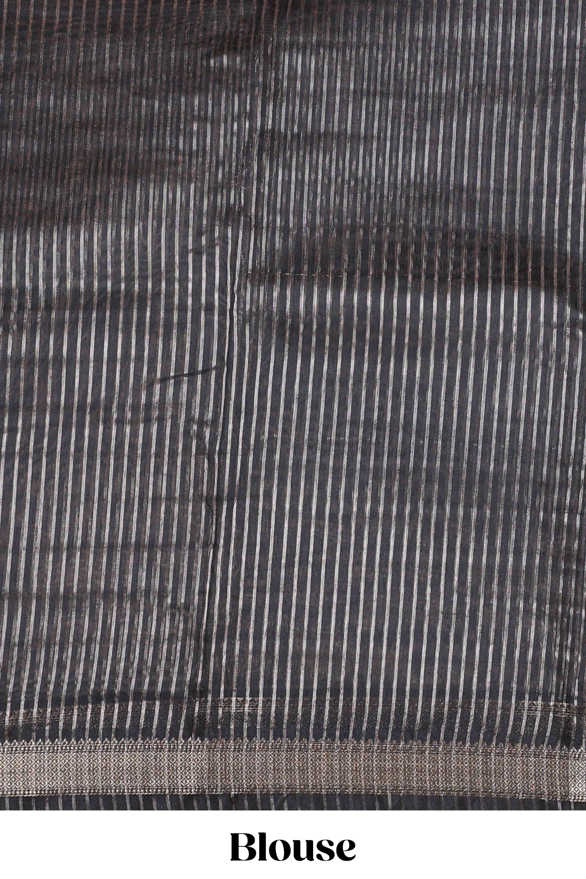 Grey casual chanderi saree