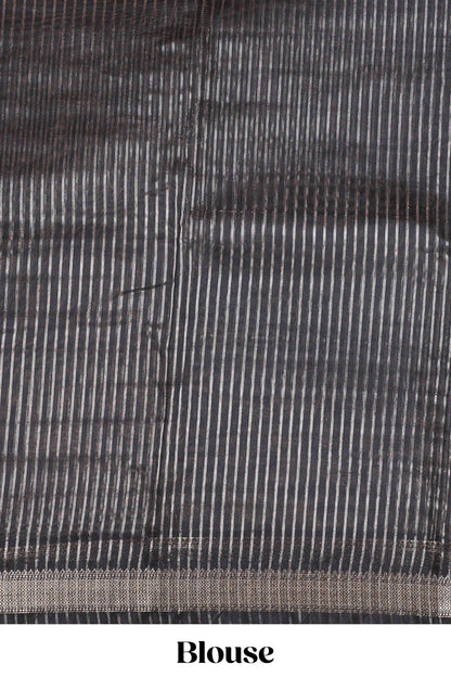 Grey casual chanderi saree