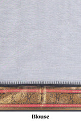  Grey casual chettinad cotton saree