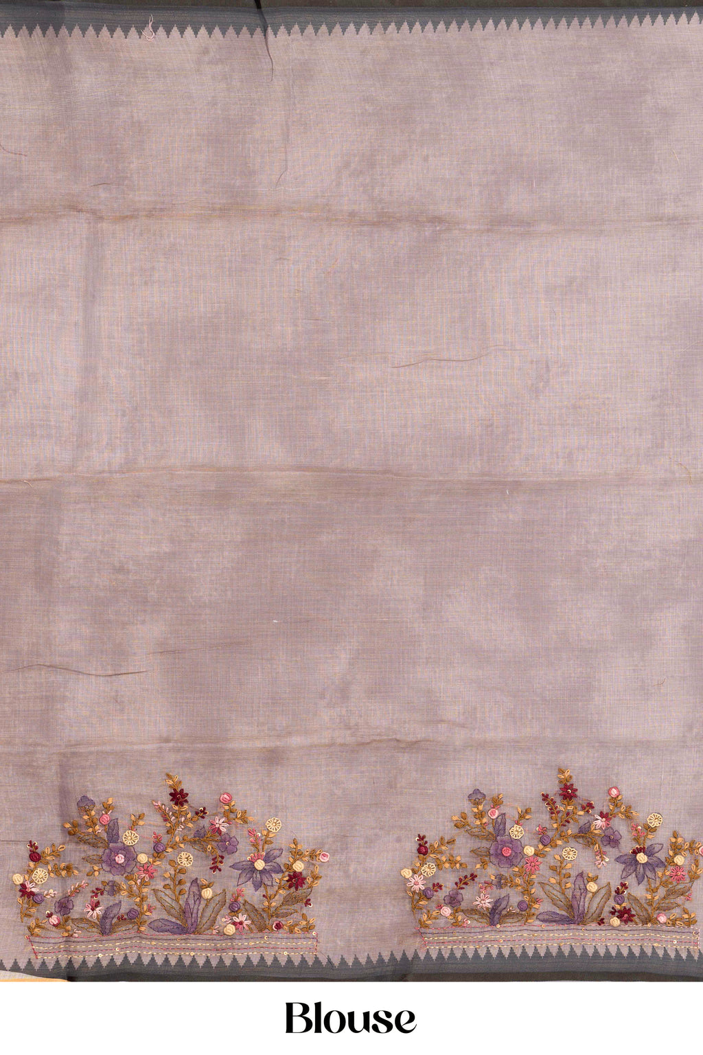 Grey casual linen saree