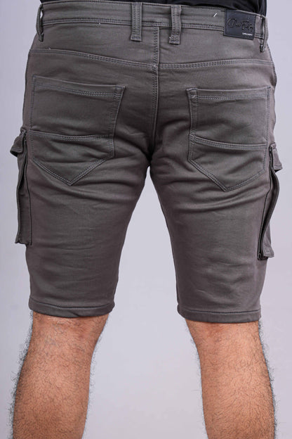 Grey casual mens shorts