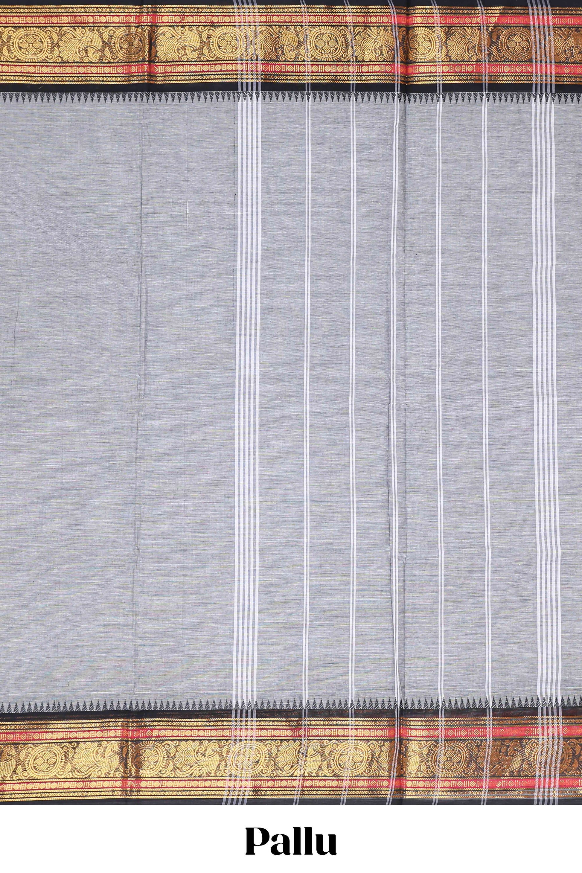  Grey chettinad cotton sarees