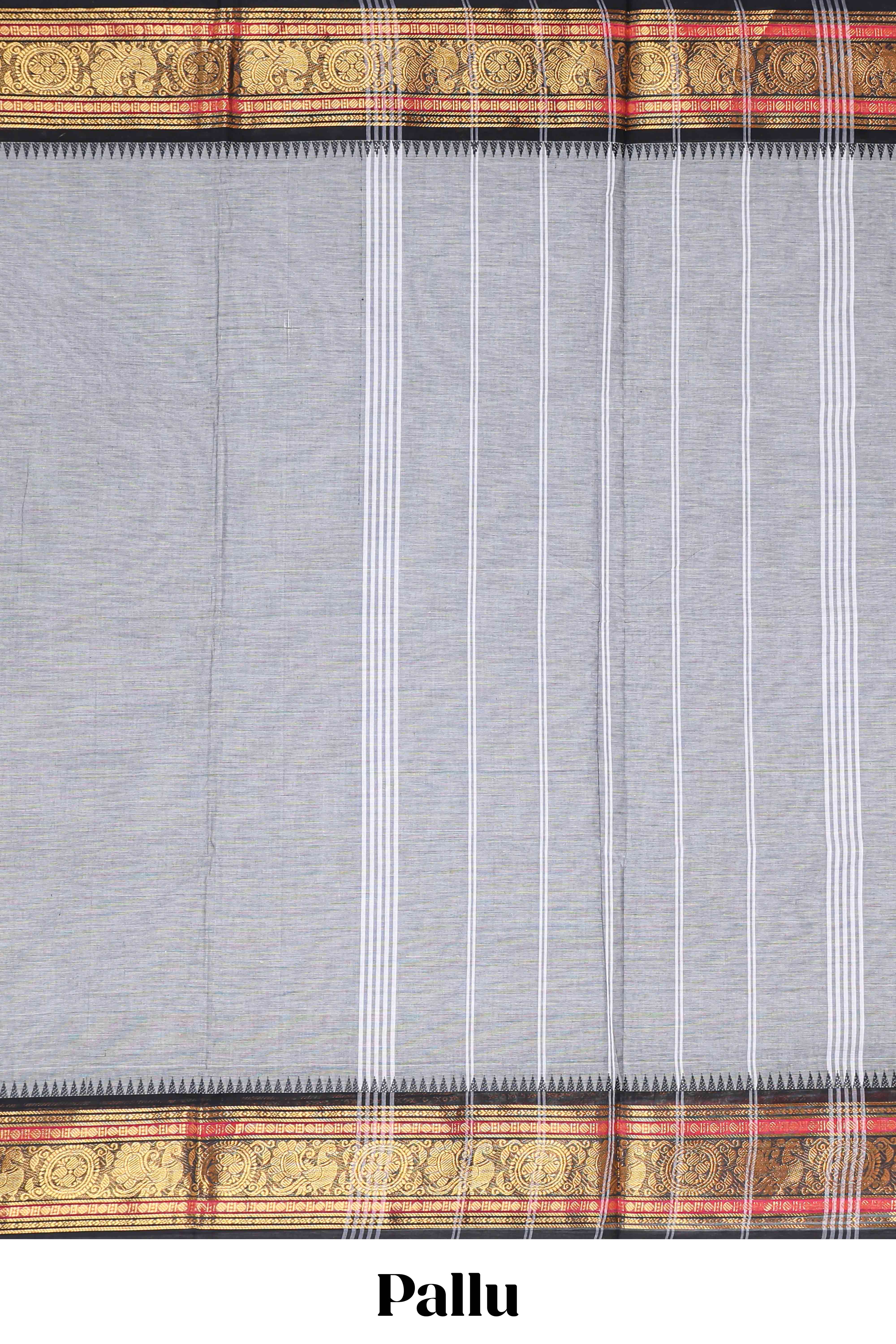  Grey chettinad cotton sarees