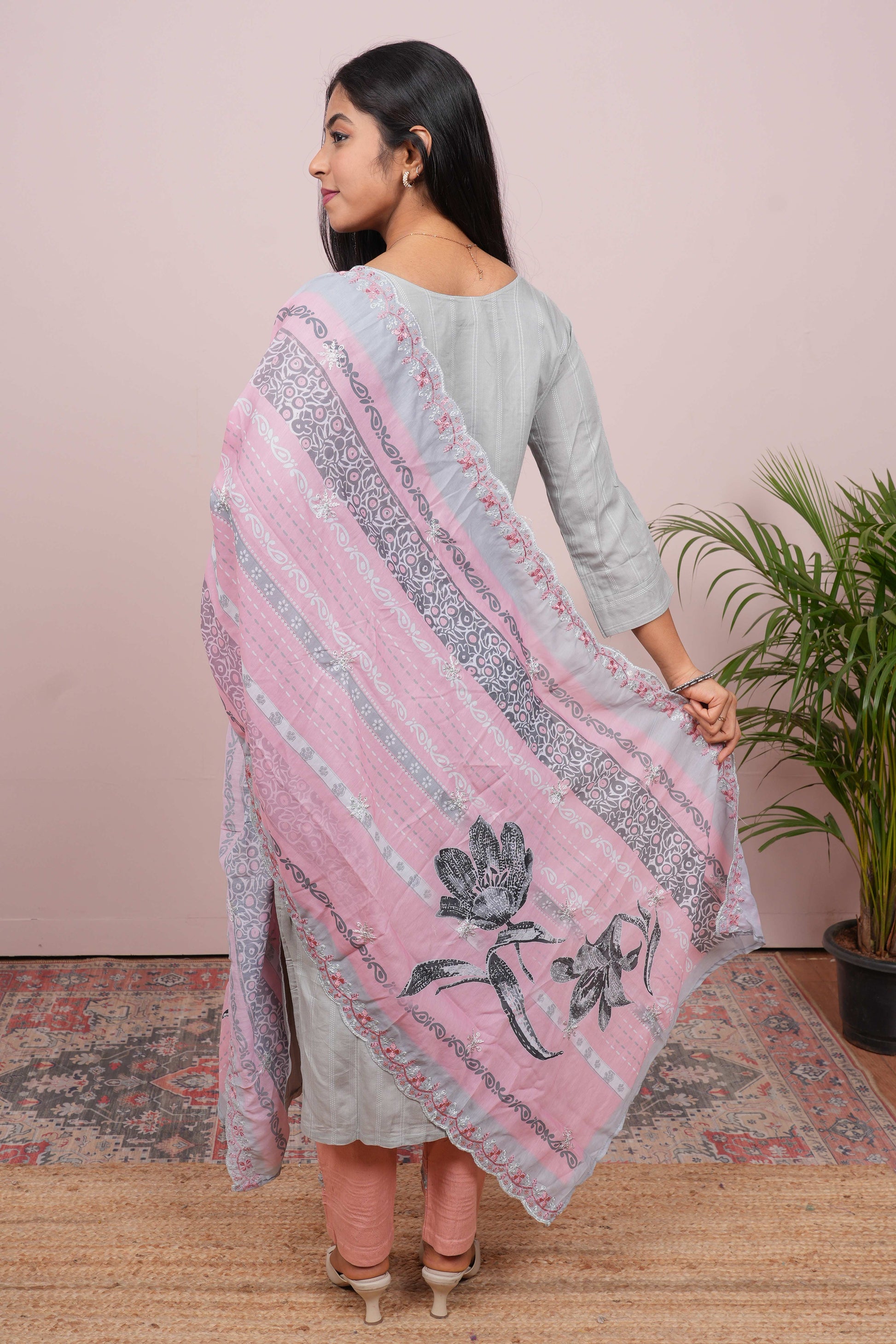 Grey designer salwar set
