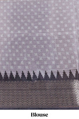 Grey dola festive saree