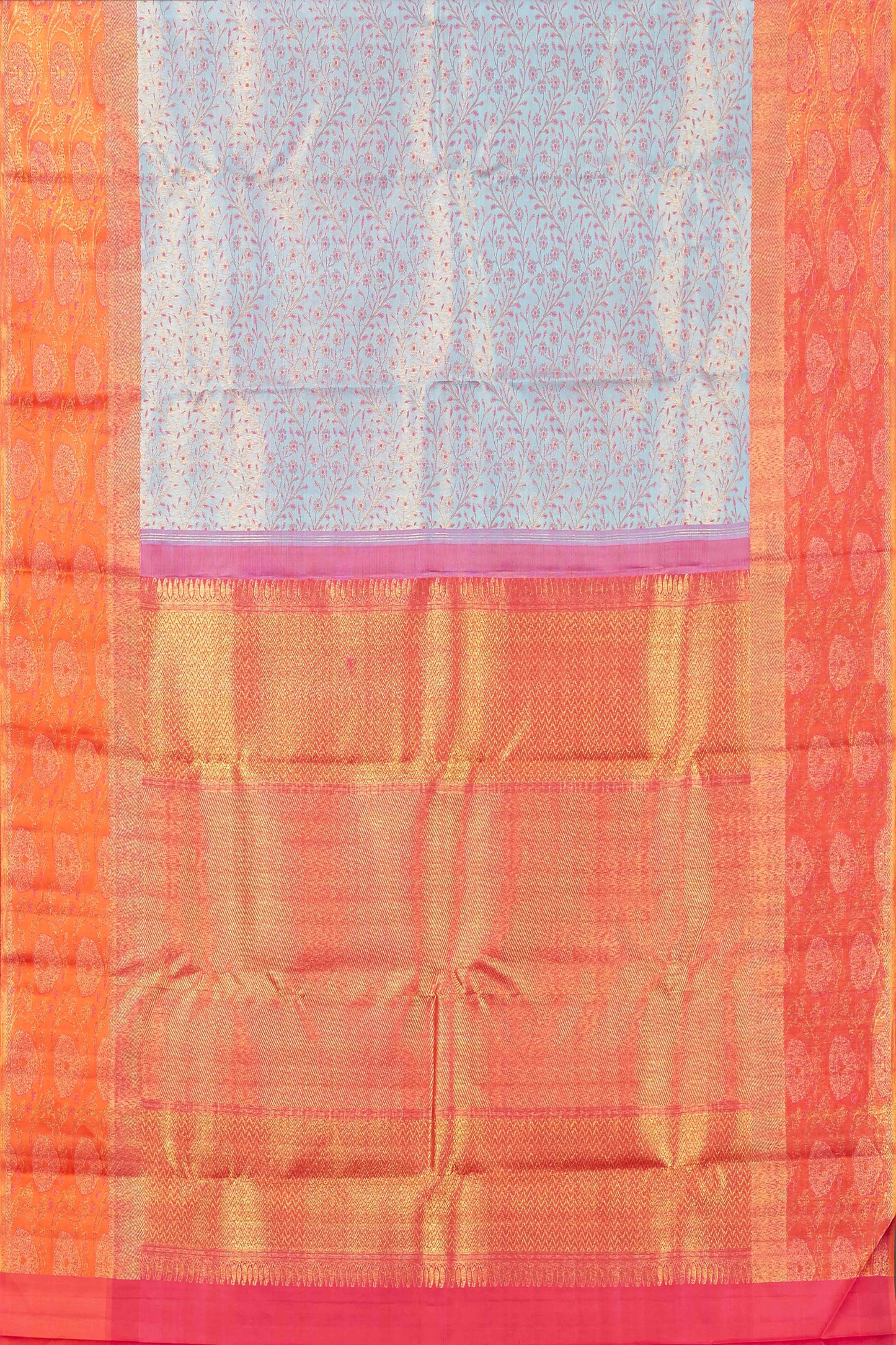Grey jacquard elegant silk saree
