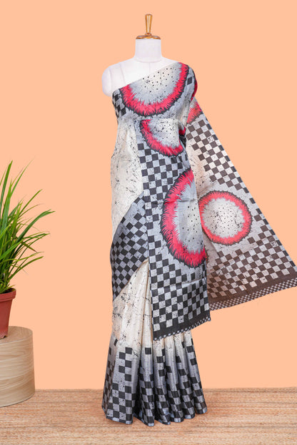 Grey khadi cotton weave