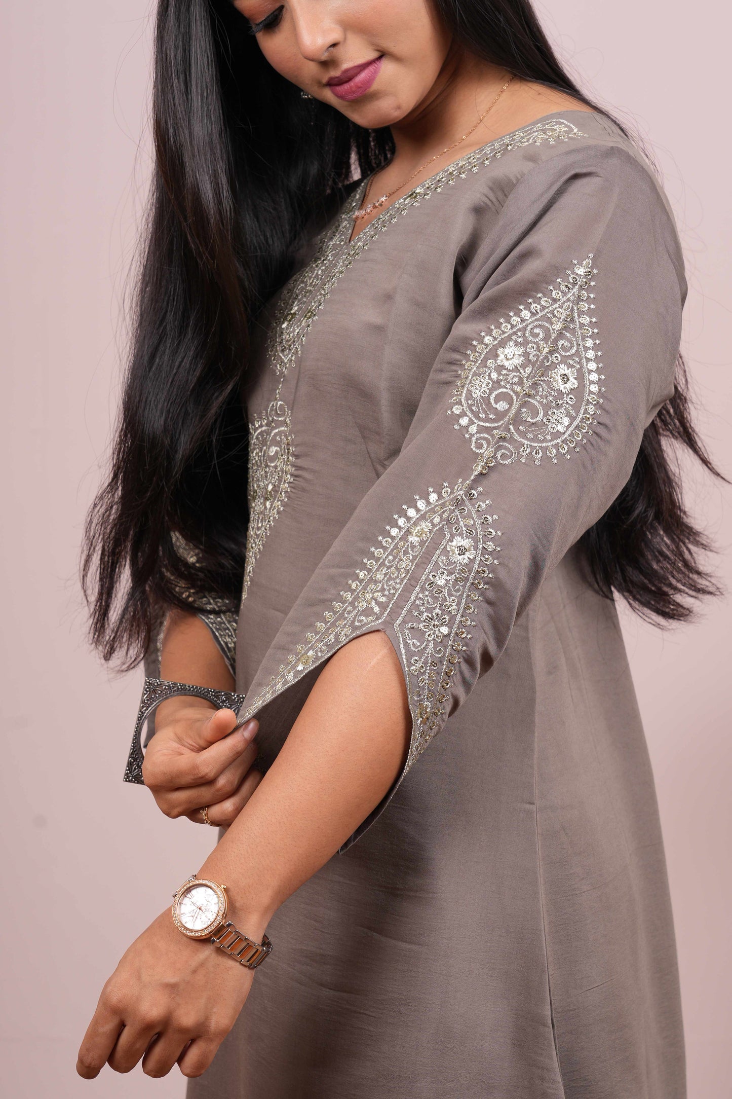 Grey traditional ethnic outfit