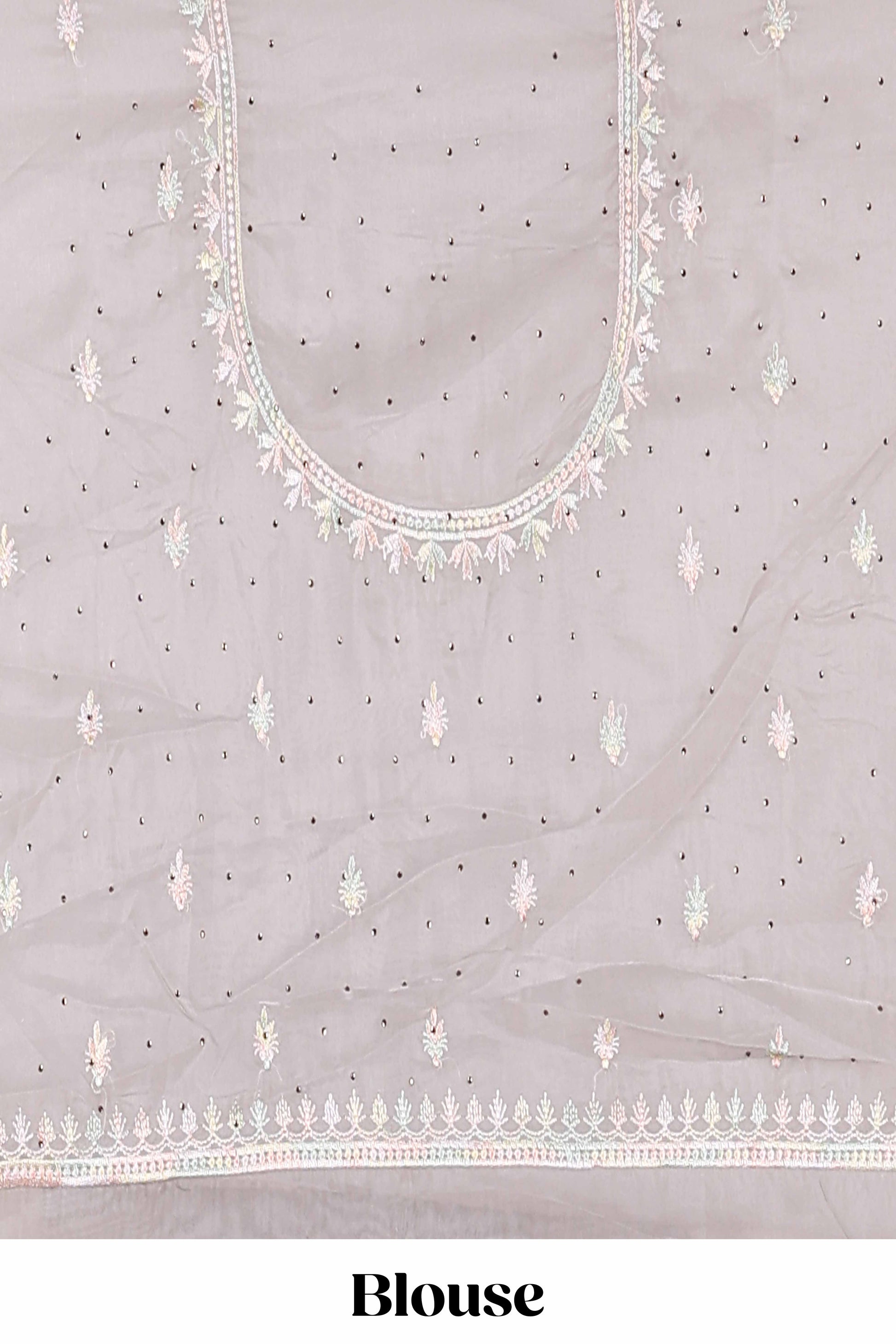 Grey wedding organza silk