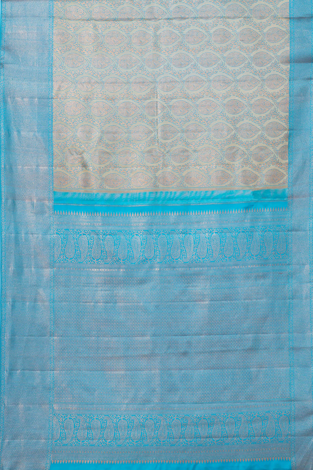 Grey wedding silk saree