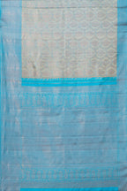 Grey wedding silk saree