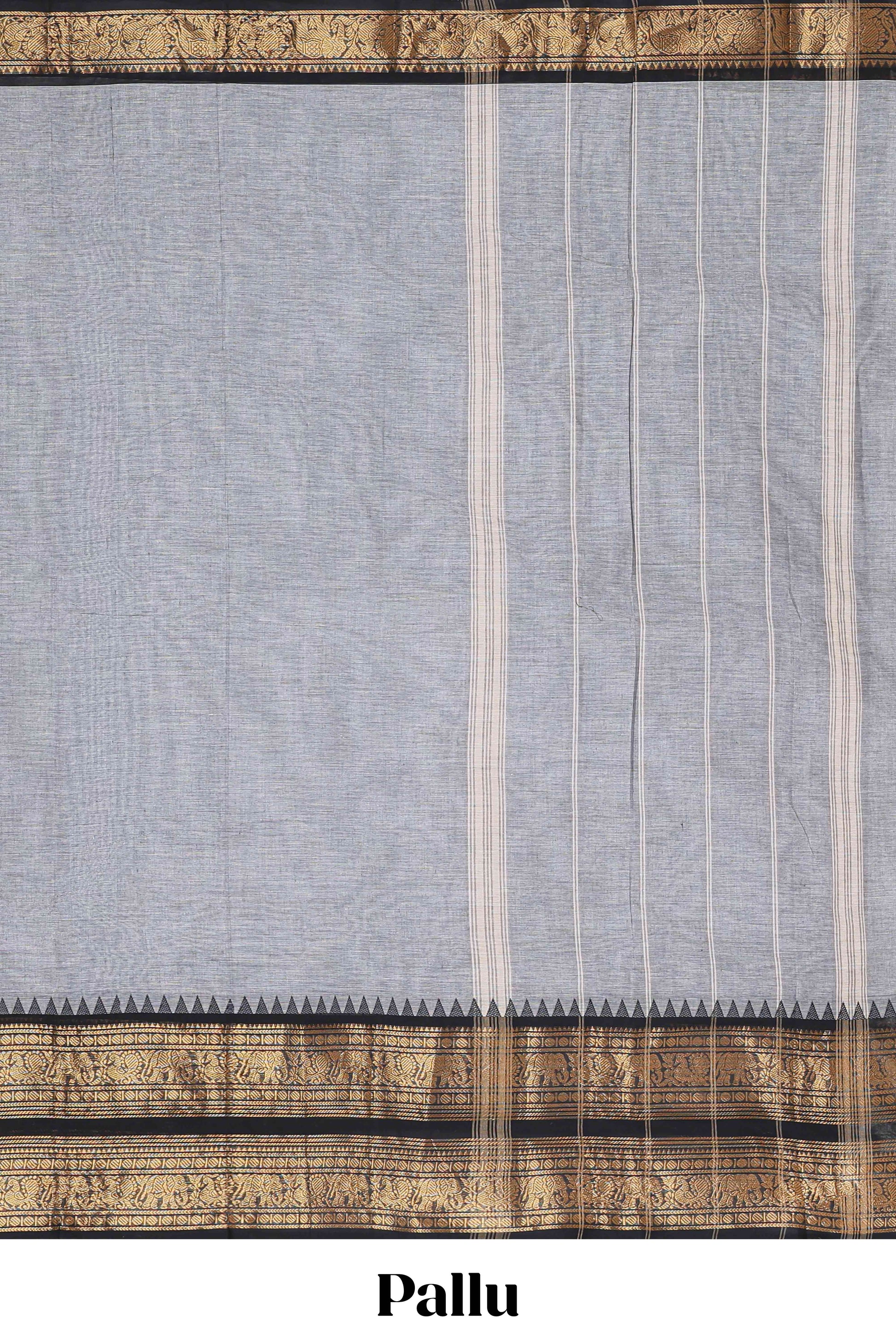  Hash Grey chettinad cotton saree