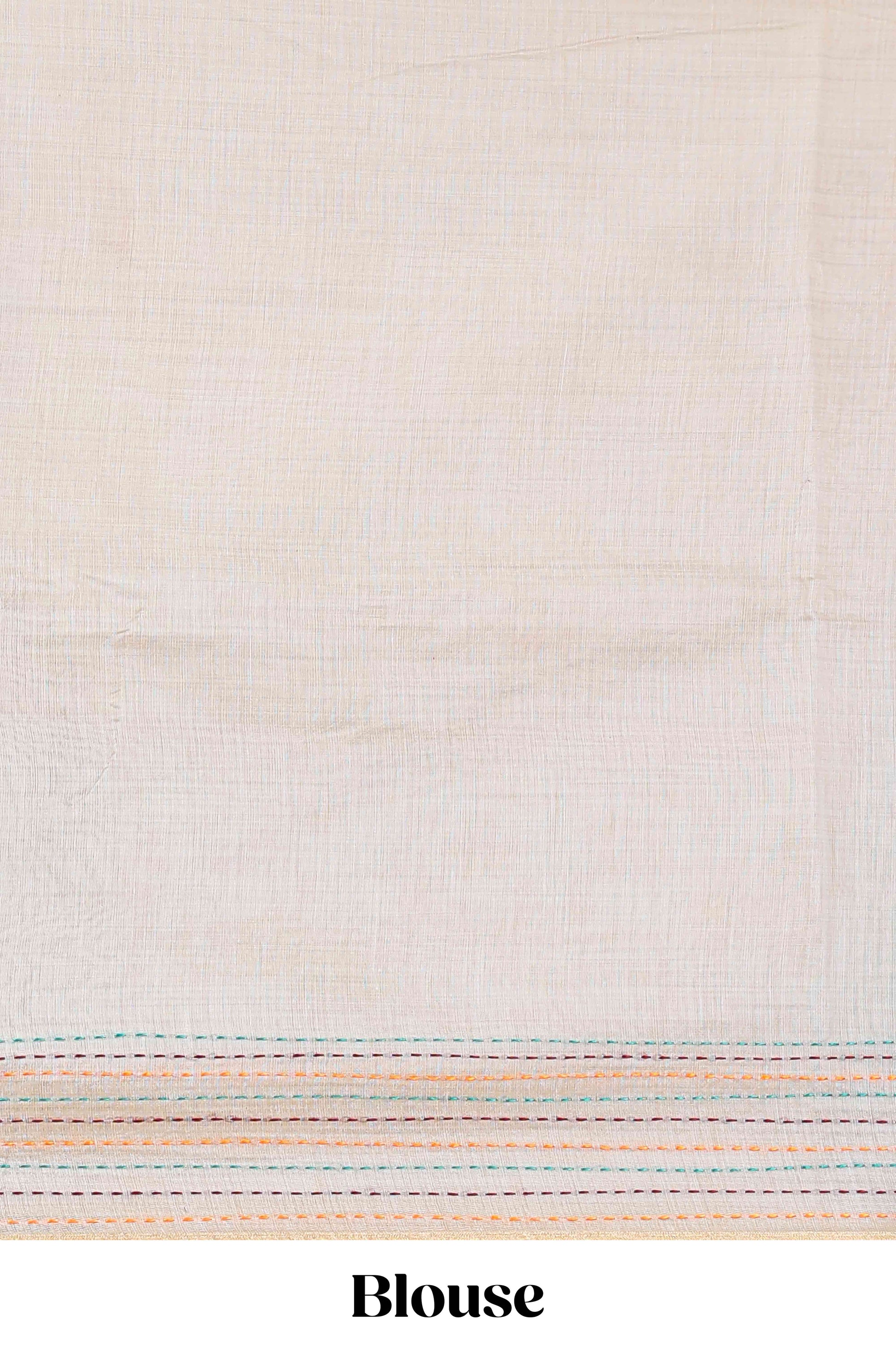 Hash grey casual chanderi cotton saree