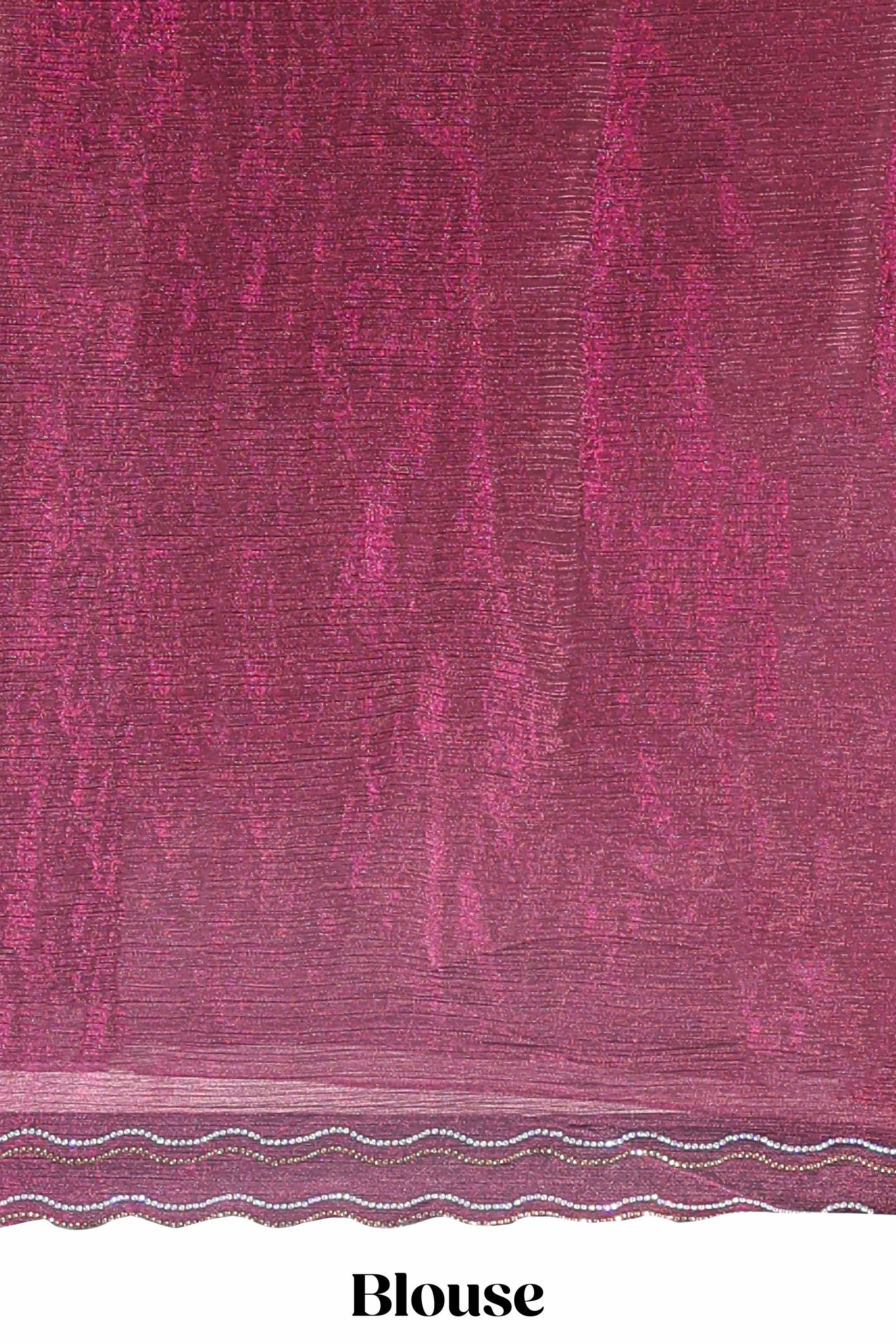 High end festive Magenta saree