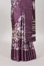 Ikkat inspired pallu design